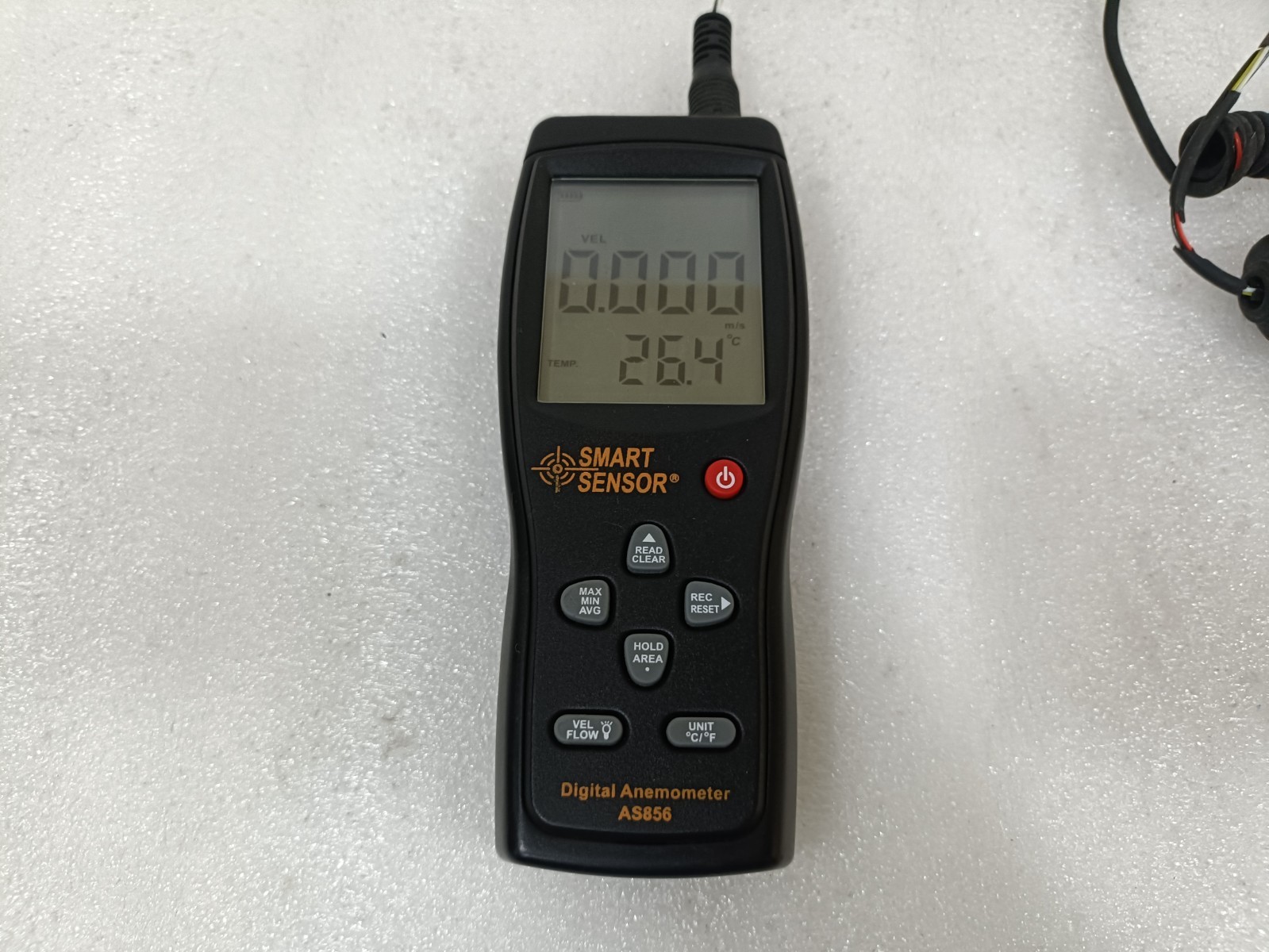 Smart Sensor AS856 Digital Anemometer Wind Speed Meter Temperature °C/°F