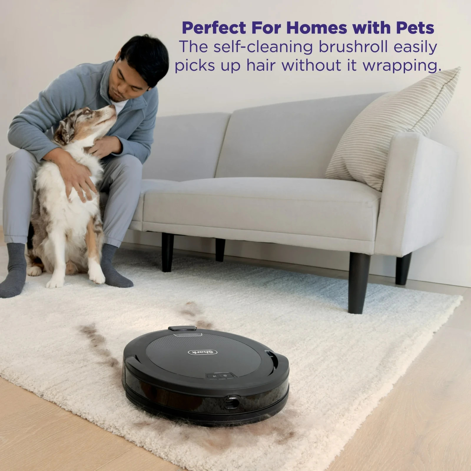 Shark Navigator Robot Vacuum, Carpets & Hardfloors, with SmartPath Navigation an