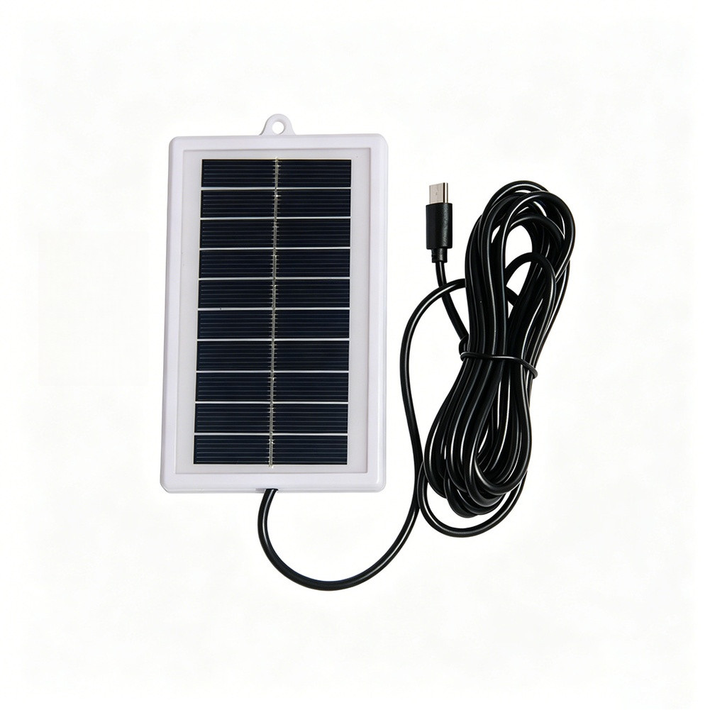 USB-C Solar Panel For 3W 5V Output for For 3.7V 5V Batteries For 3 Meter Cable