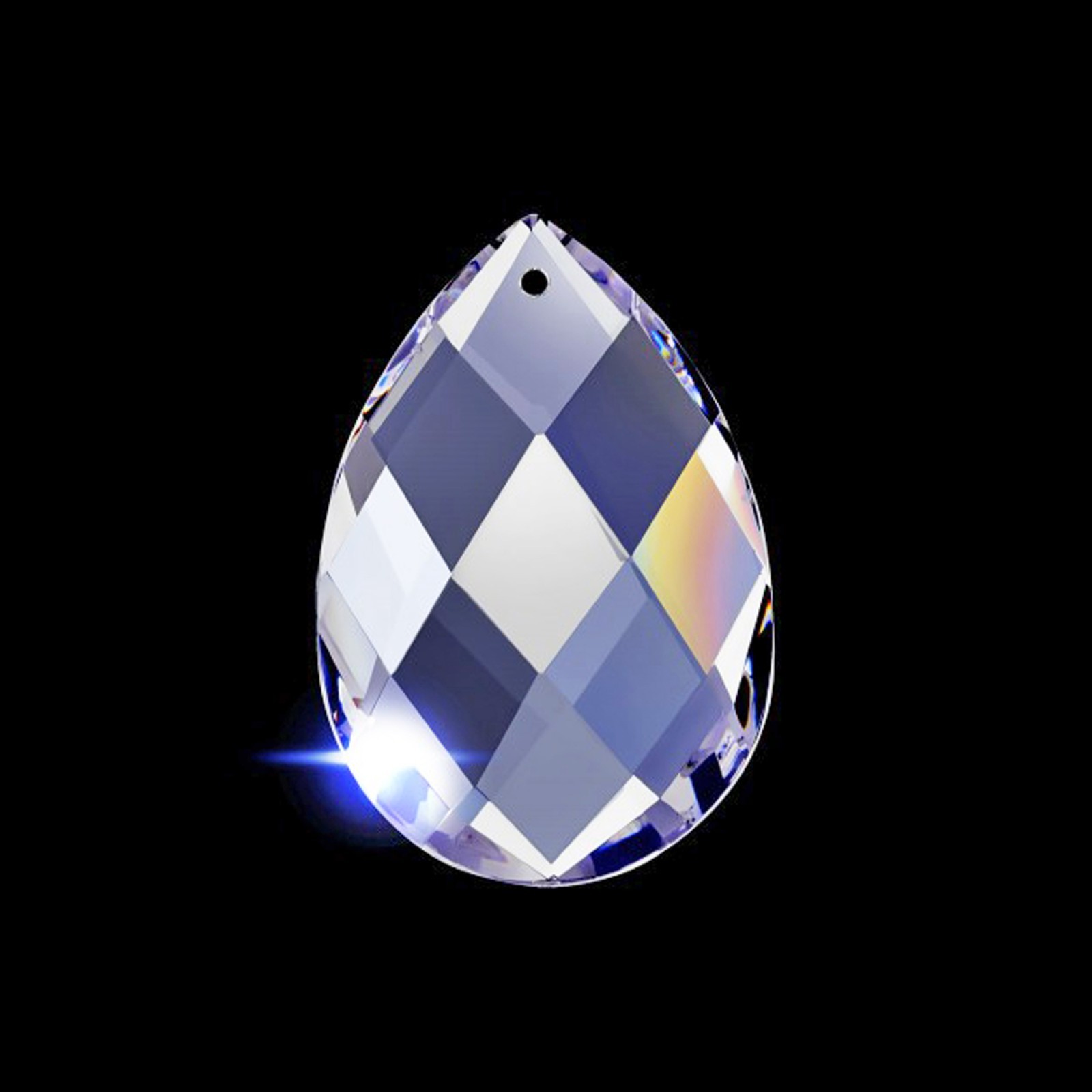 Asfour Crystal Pearshape Chandelier Parts 2.5in #874 Suncatcher Glass Prisms