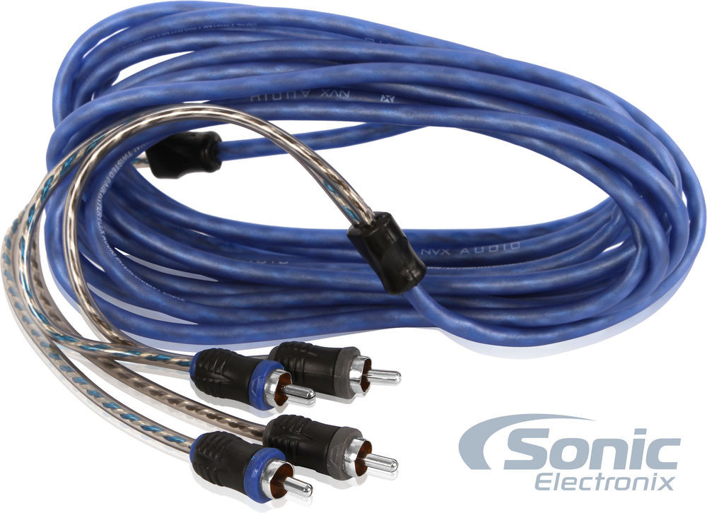 NEW NVX XIV24 4m (13.12 ft) 2-Channel Hyper Flex RCA Audio Interconnect Cable