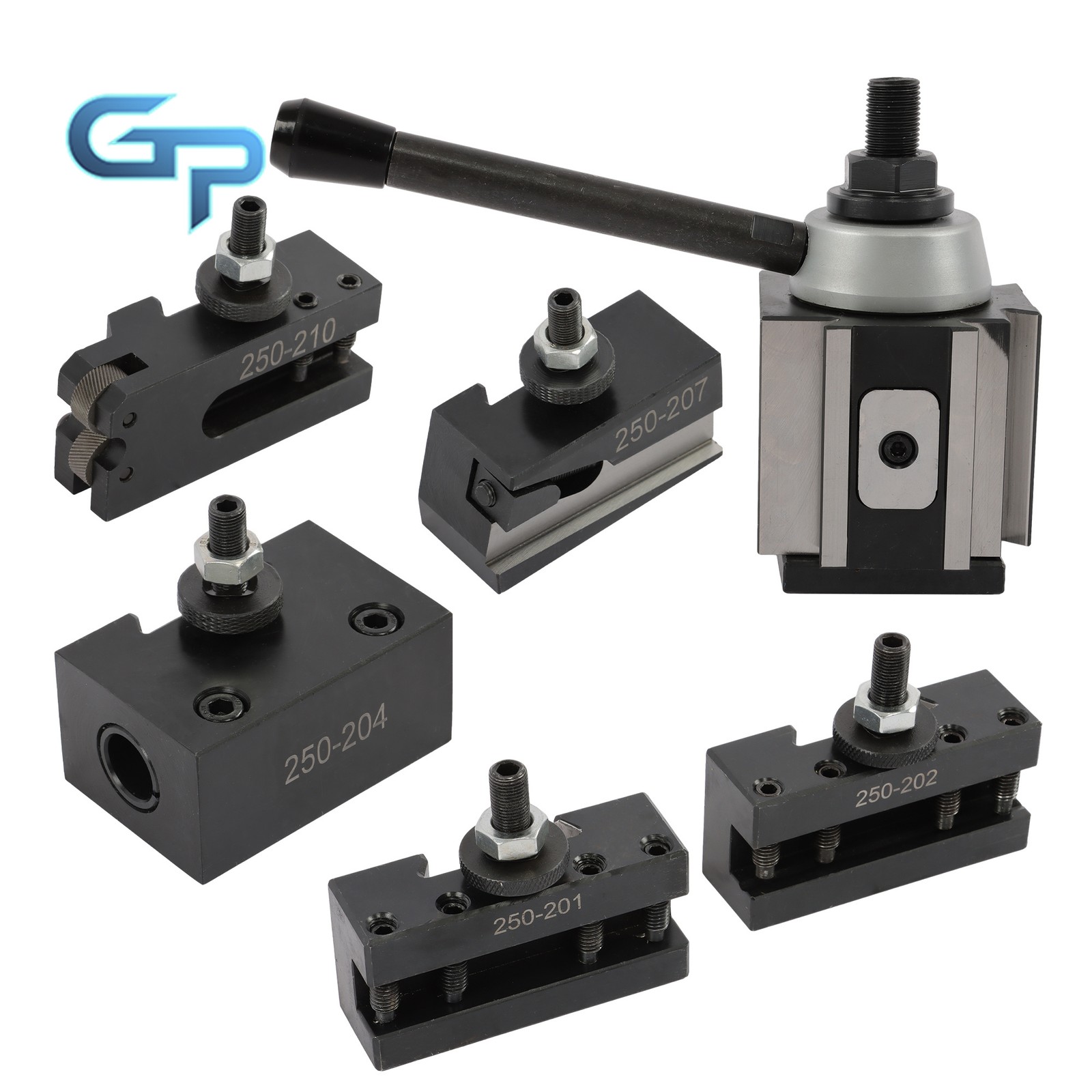 6 Pack BXA 250-200 Metal Lathe Tool Post Set Quick Change Type