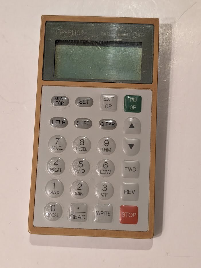 Mitsubishi FR-PU02E Input Parameter Unit