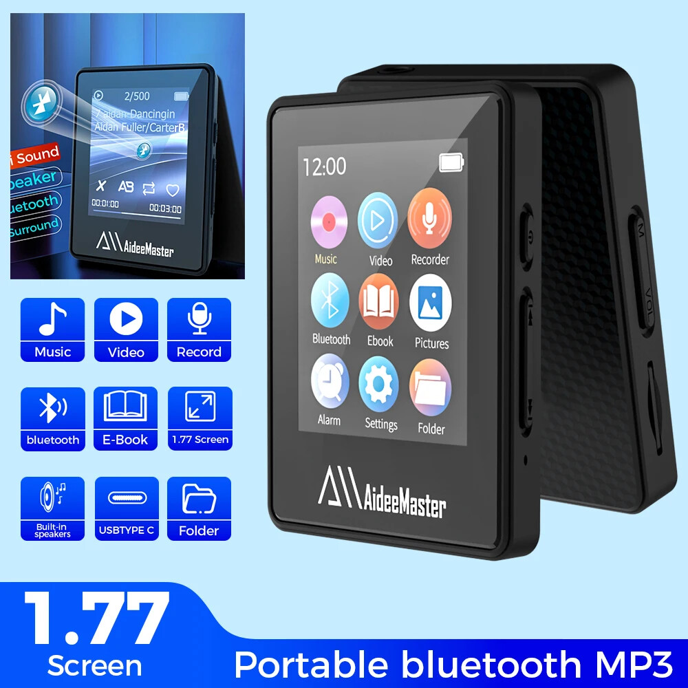 Portable BT MP3 Player Wireless Mini Digital HiFi Lossless Sound Music