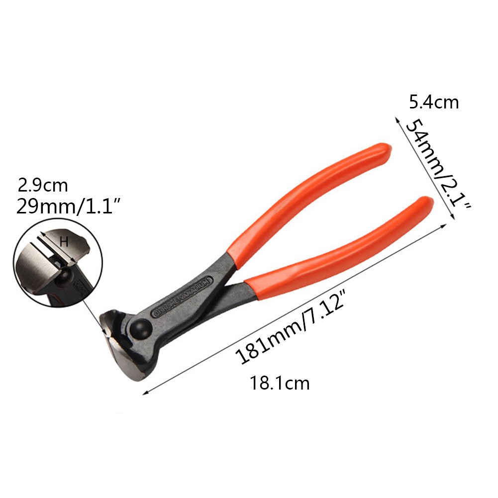 7in Guitar Fret Wire End Cutter Luthier Tool Nipper Puller Plier String Scissors
