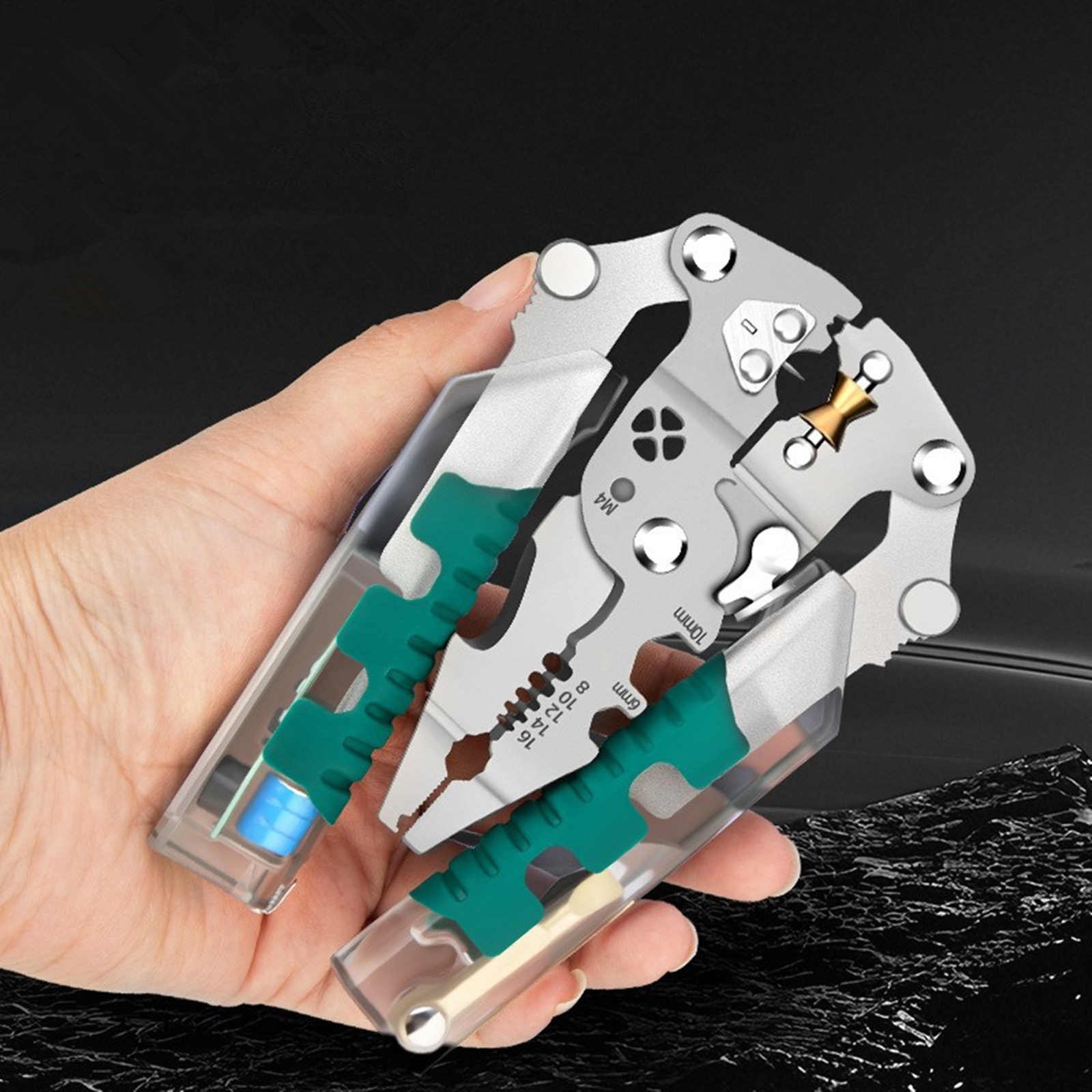 High Quality Multi-Functional Fold Wire Stripper Scissor Electrical Test Tool