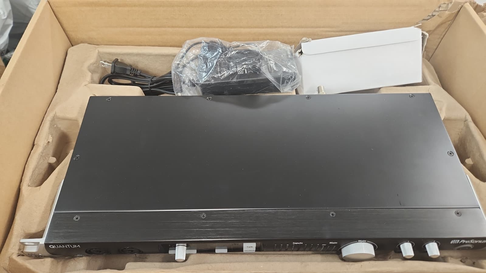 Open box Presonus Quantum 26X32 Thunderbolt Audio Interface Power Cable