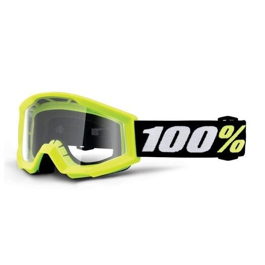 100% 5651-1003-60 Strata 2 Kids / Youth MINI MX / OffRoad Goggles - Yellow