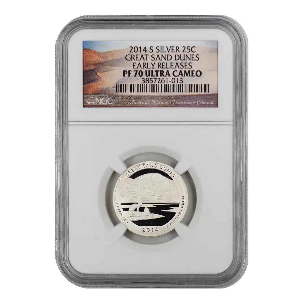 2014-S America the Beautiful Quarter: Great Sand Dunes NGC PF-70 ULTRA CAMEO
