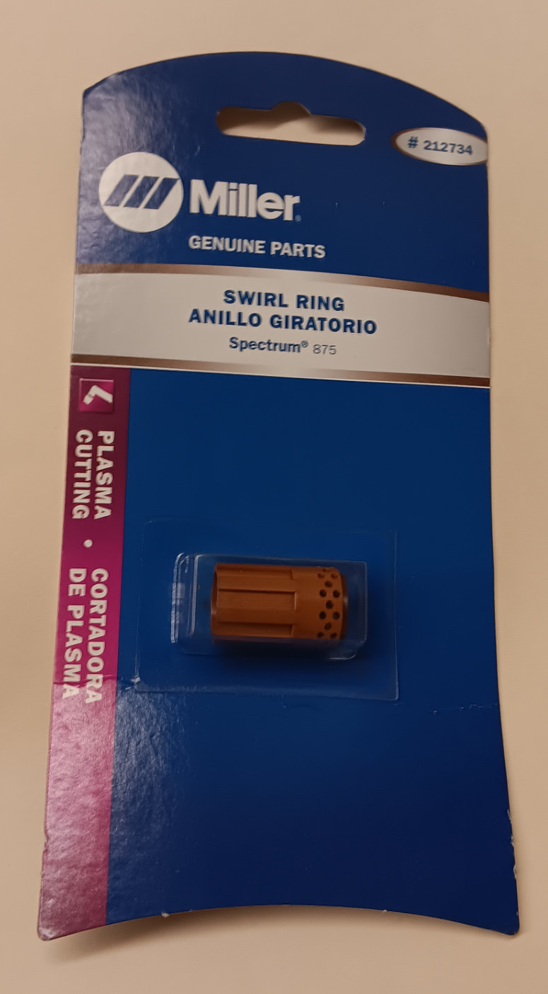 NOS Genuine Miller 212734 Swirl Ring Spectrum 875/1000/1251/3080, ICE 60T,80T/CX