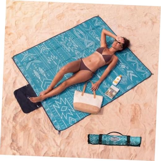 Picnic Blanket Waterproof Sandproof – Beach Blanket Sand Free Mat, Large Green