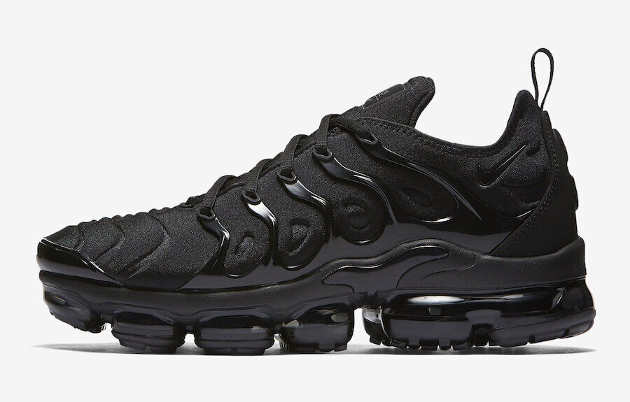 TN Plus Triple Black New Nike Air Vapormax  men's shoes7-13