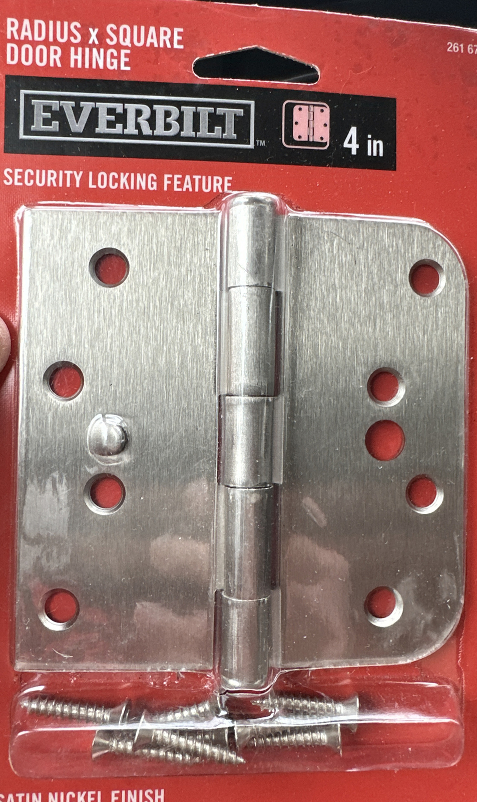 lot of 3 Everbilt 4 in. (10.2 Cm) Satin Nickel Security Locking Feature 261-673