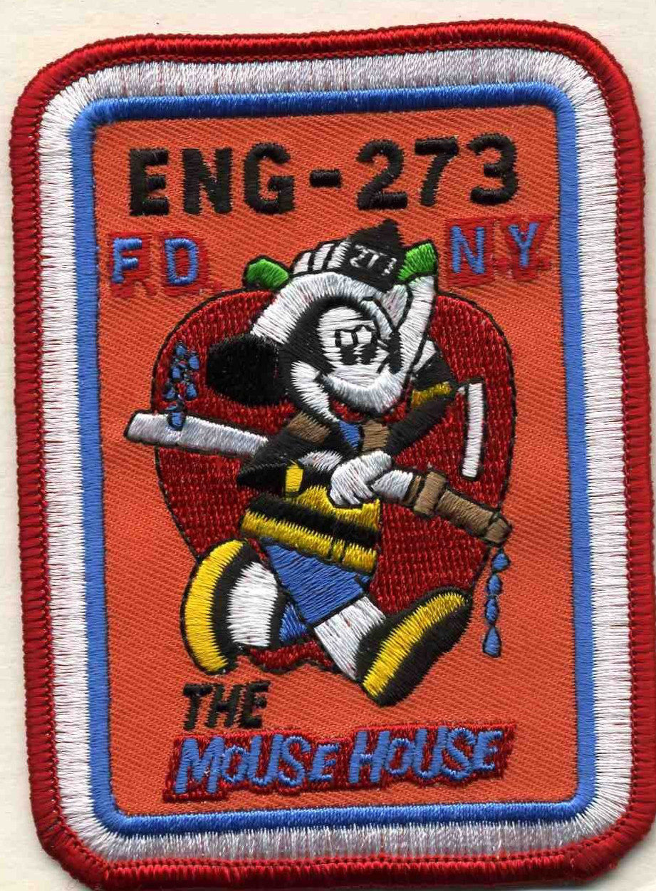 New York City - FDNY Engine-273 "Mouse House", NY (3" x 4" size) fire patch