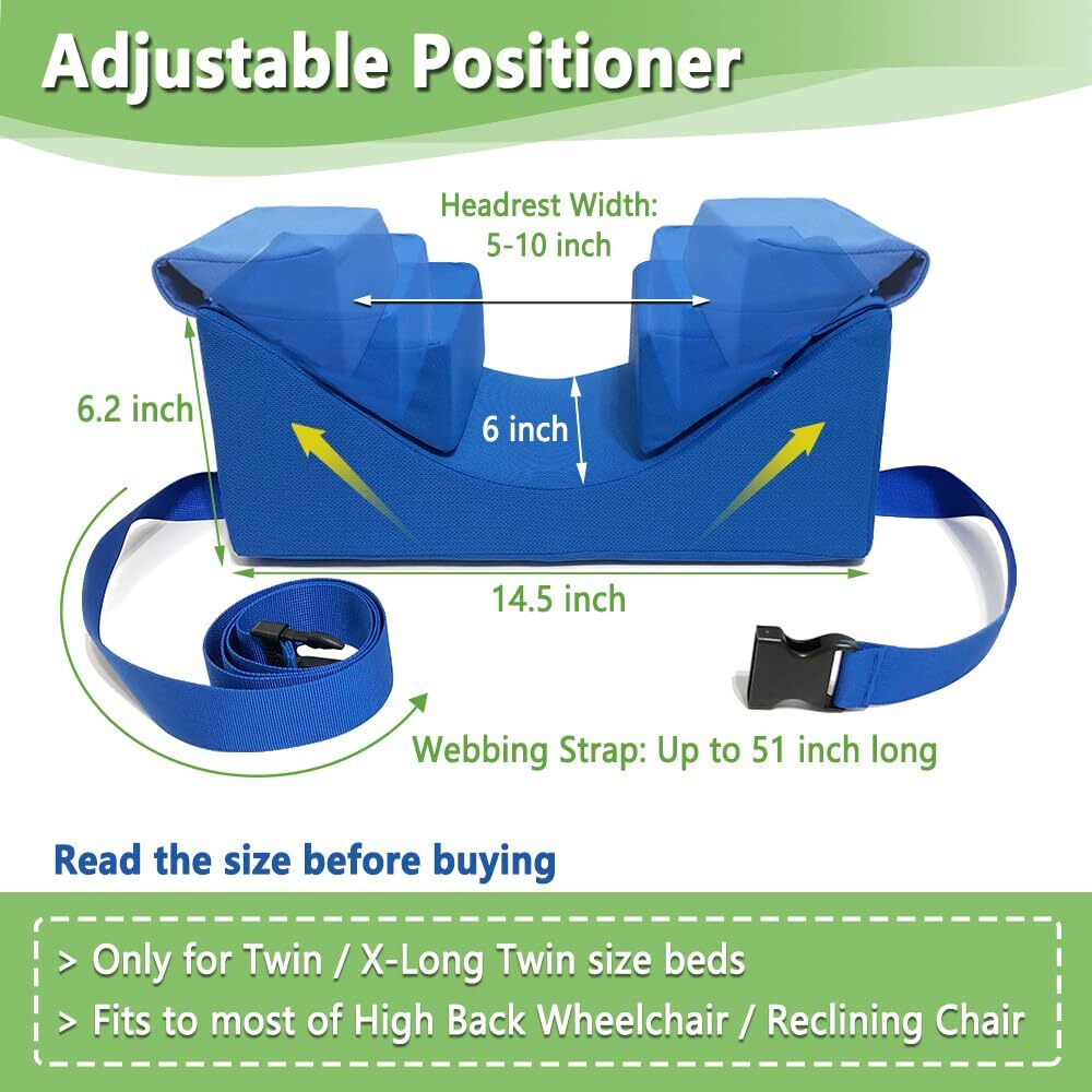 Wedge Pillow for Sleeping Neck Stabilizer Head Positioning Pillows for Bedridden
