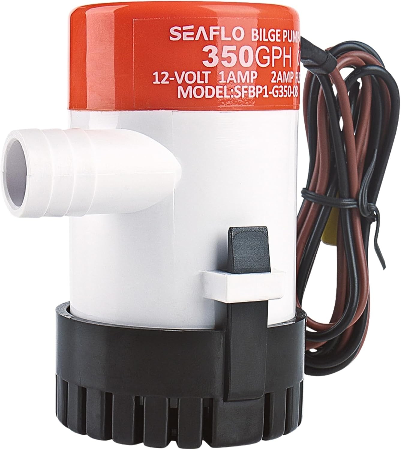 01 Series 350 GPH Bilge Pump – 12V, 3/4" Outlet, Marine Submersible Pump