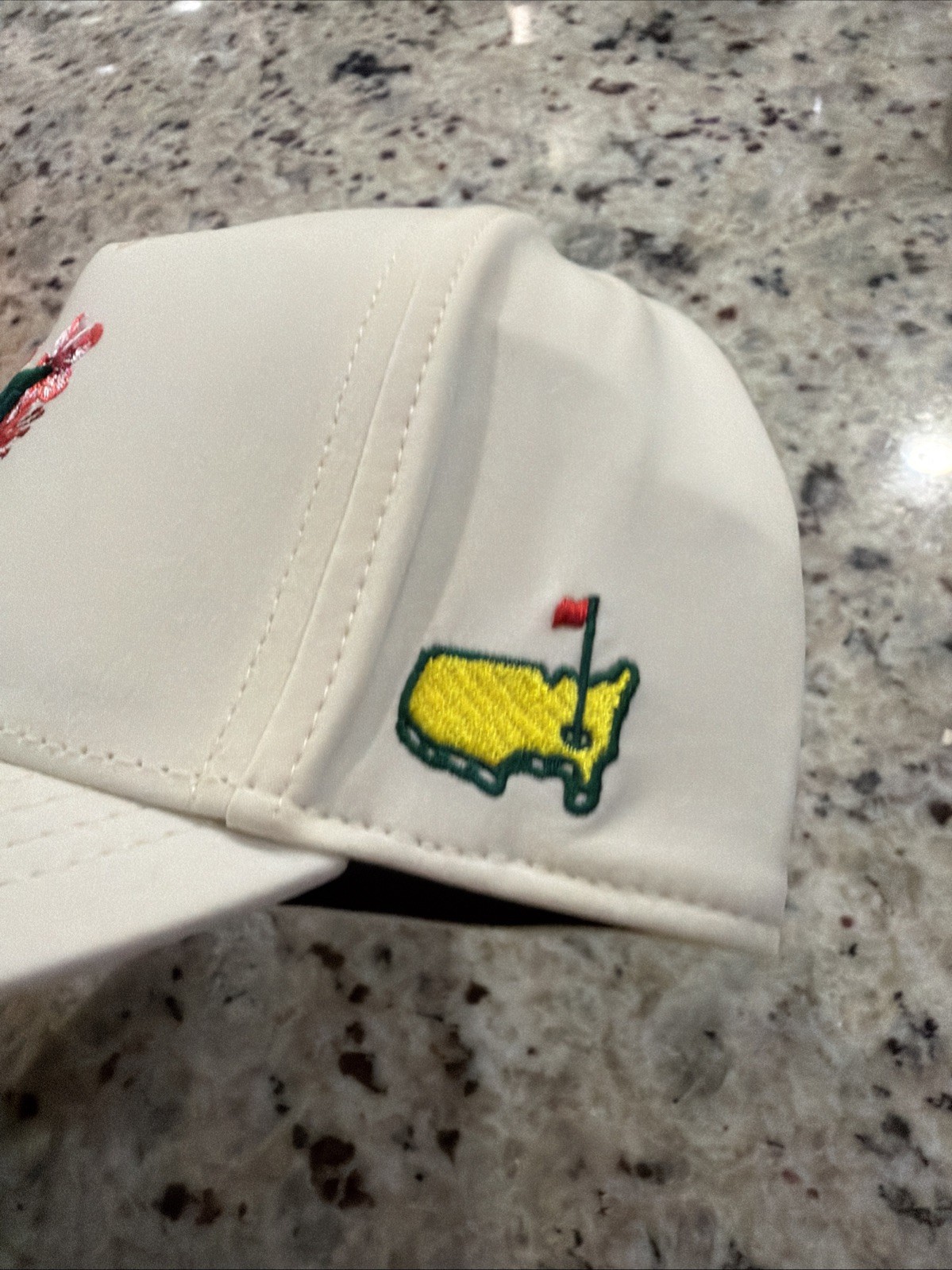 RARE New 2026 Masters Adjustable Hat Azalea "M" Logo Tech NWT - Ivory - sold out