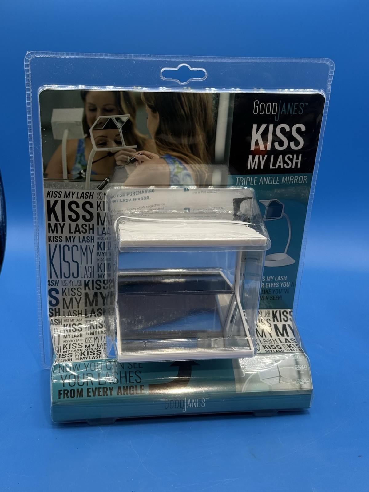 NEW Good Janes Kiss My Lash Triple Angle Hands Free Mirror Eyelash B6