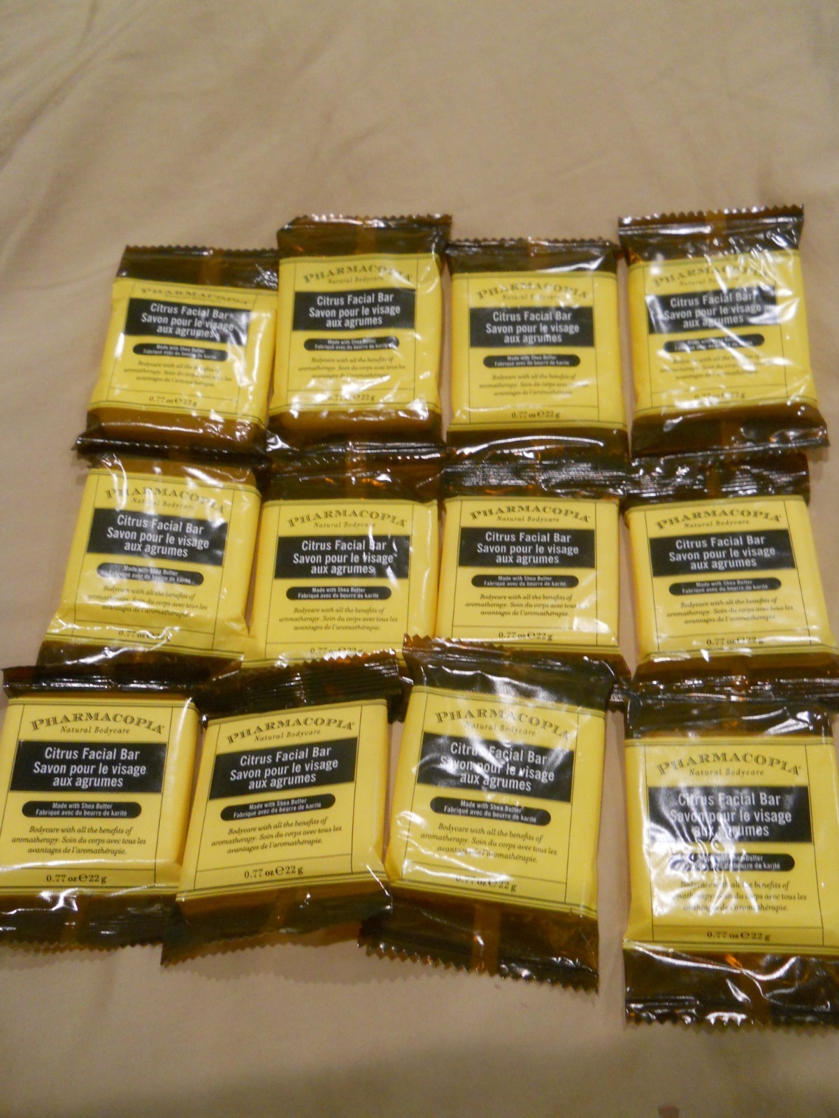 NEW ~  Pharmacopia Citrus Facial Bar Soap  –.77 oz ~ Wrapped ~ lot 12