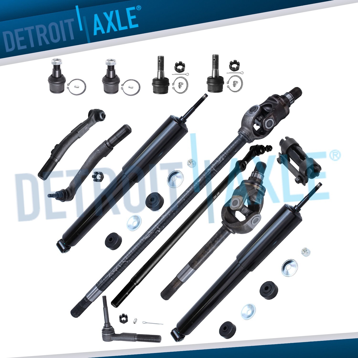 13pc Front U-Joint Axle Shaft Kit for 2005-2014 Ford F-250 F-350 Super Duty 4WD