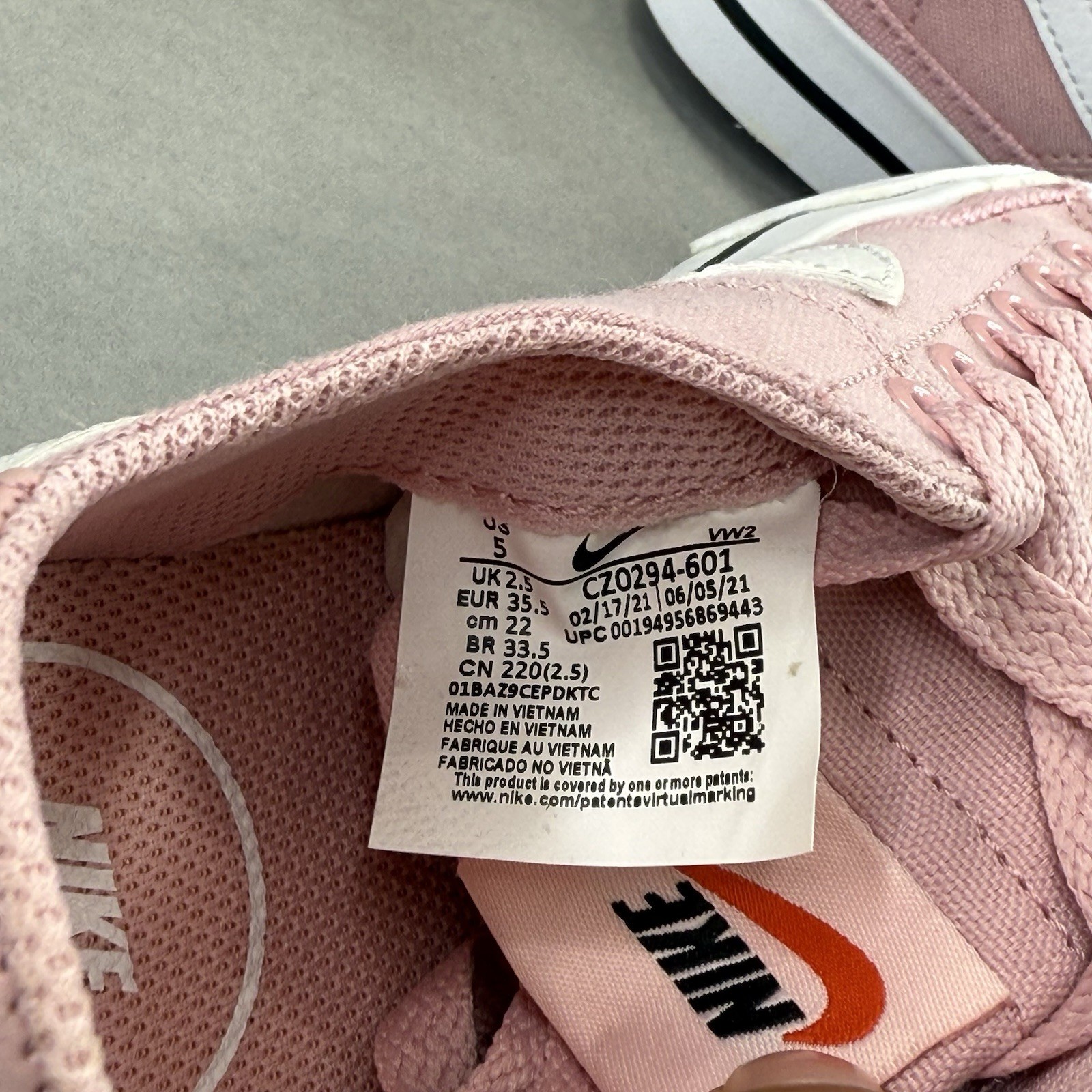 Nike Court Legacy 'Pink Glaze' Women Size 5 Canvas Low-top CZ0294-601 New #89