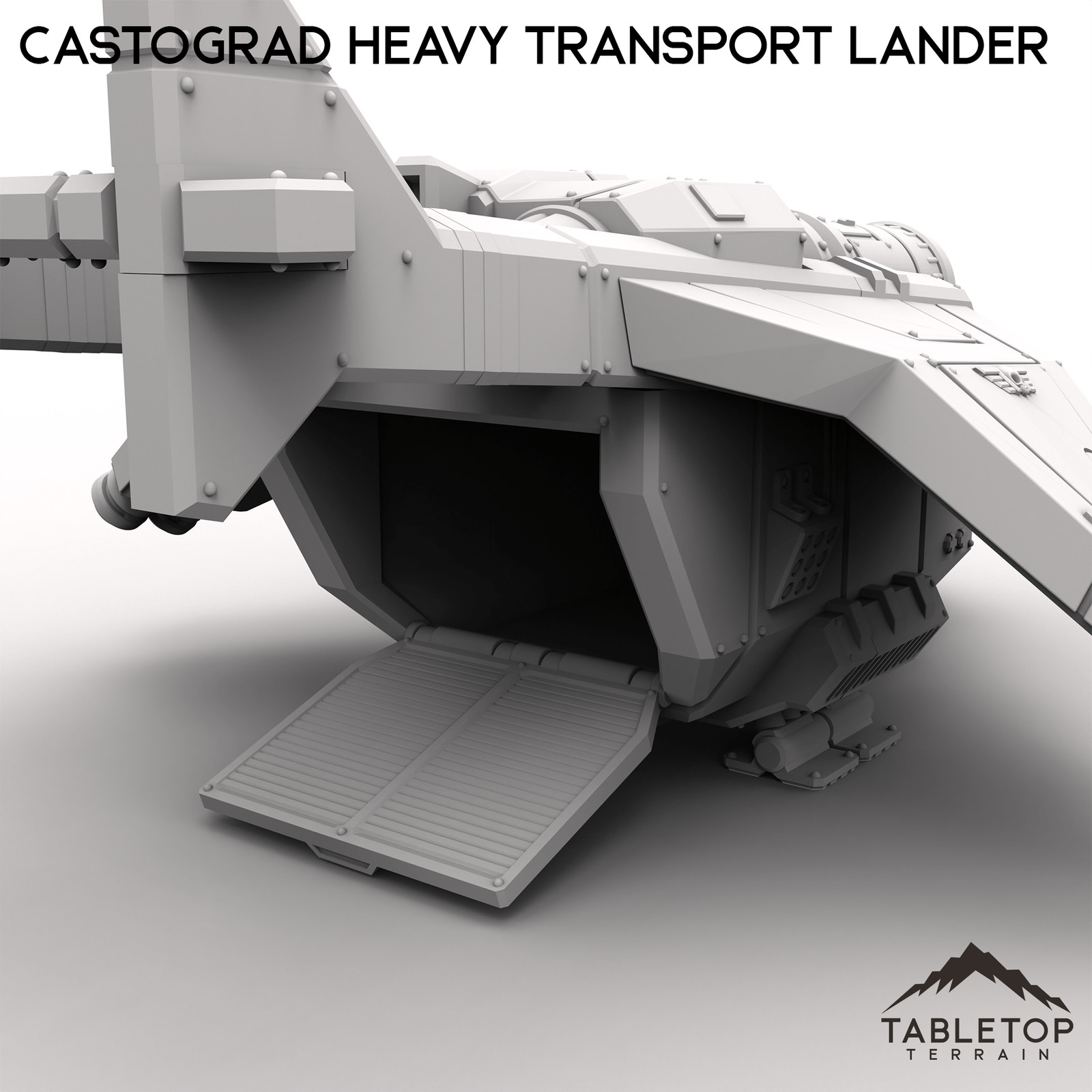 Castograd Heavy Transport Lander - Grimdark Gothic Wargaming Tabletop