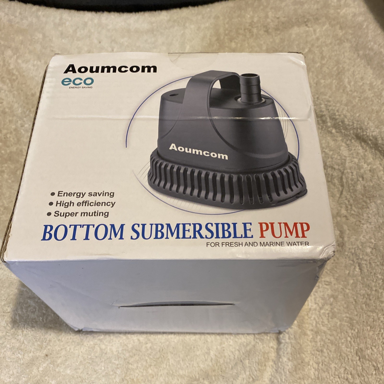 Aoumcom 530 GPH Bottom Submersible Pump - New in box