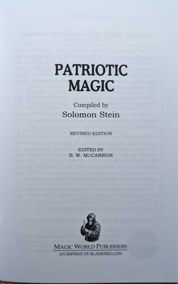 Patriotic Magic by Solomon Stein