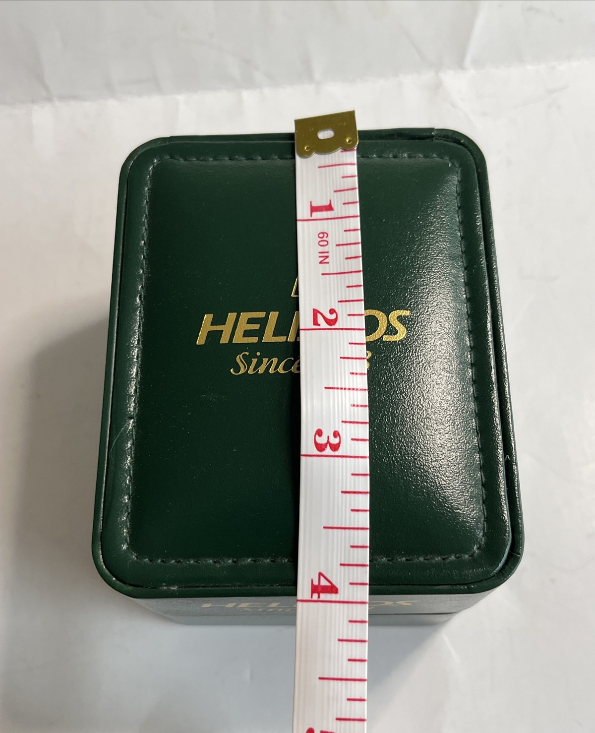 Vintage HELBROS Green LDS HARD SHELL DISPLAY BOX