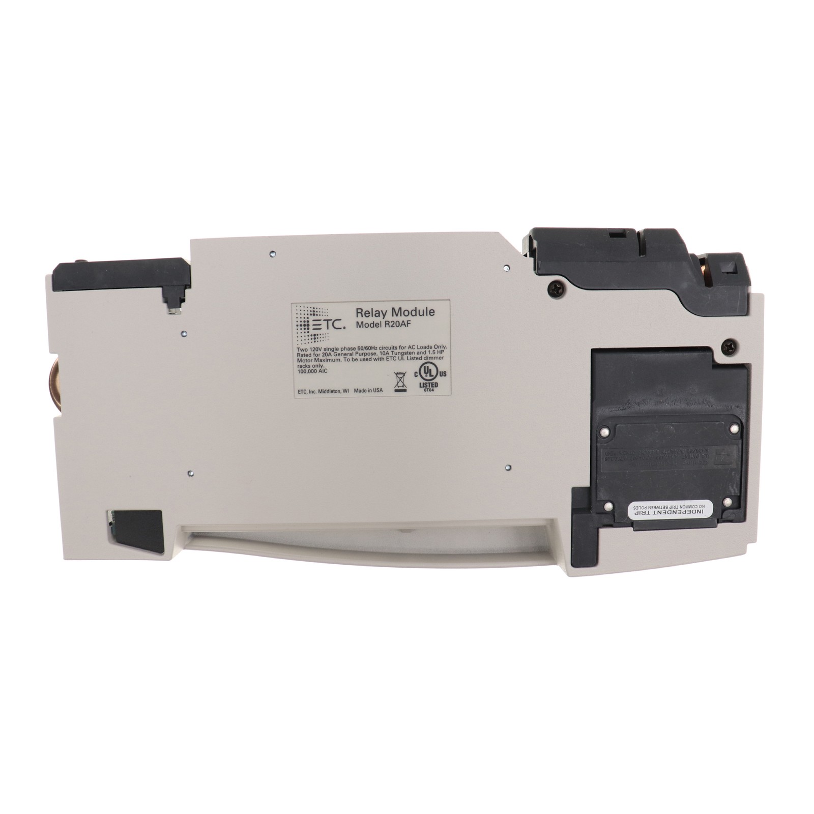 ETC LIGHTING R20AF 7050A1185 UNISON RELAY MODULE, (2) 20A CIRCUITS, 120V