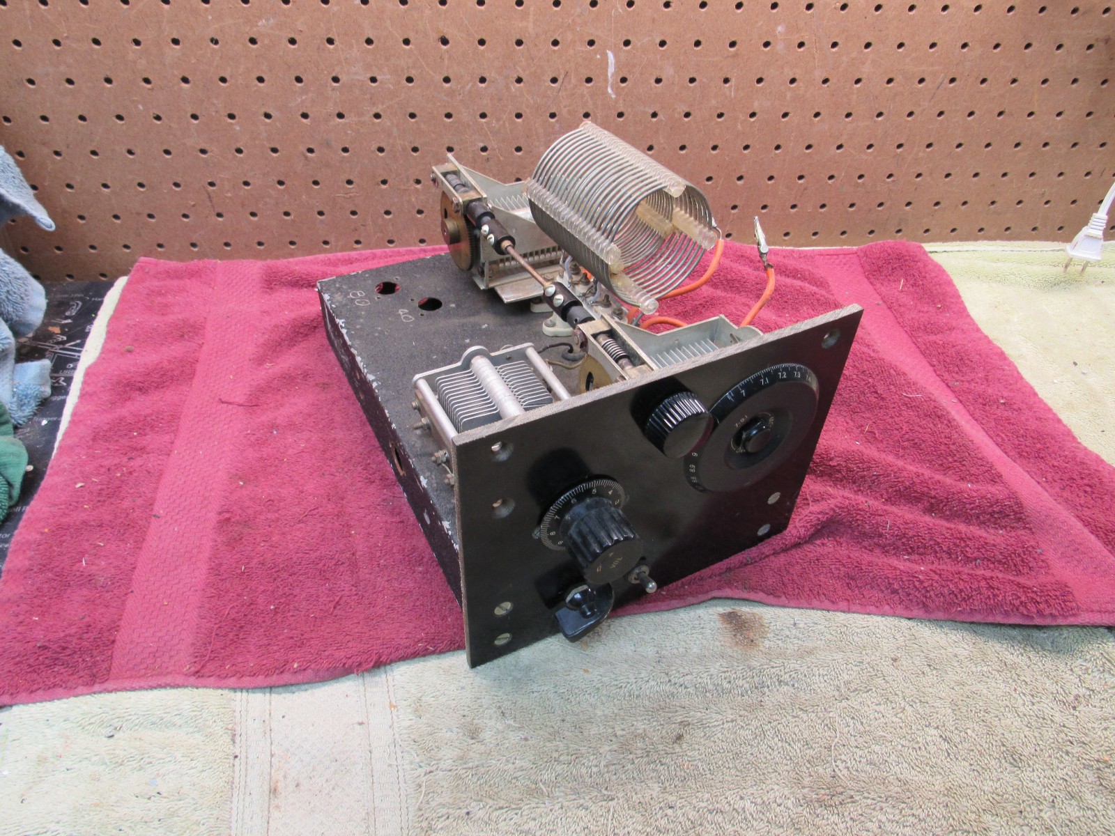 VINTAGE HOME BREW HAM RADIO RECIEVER ARC COMMAND SET 7-9.1 MC MILLEN COIL