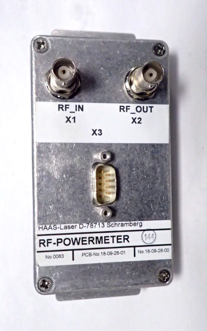 HAAS-LASER-POWER /18-09-28-01 RADIO-FREQUENCY POWER MEASURING MODULE