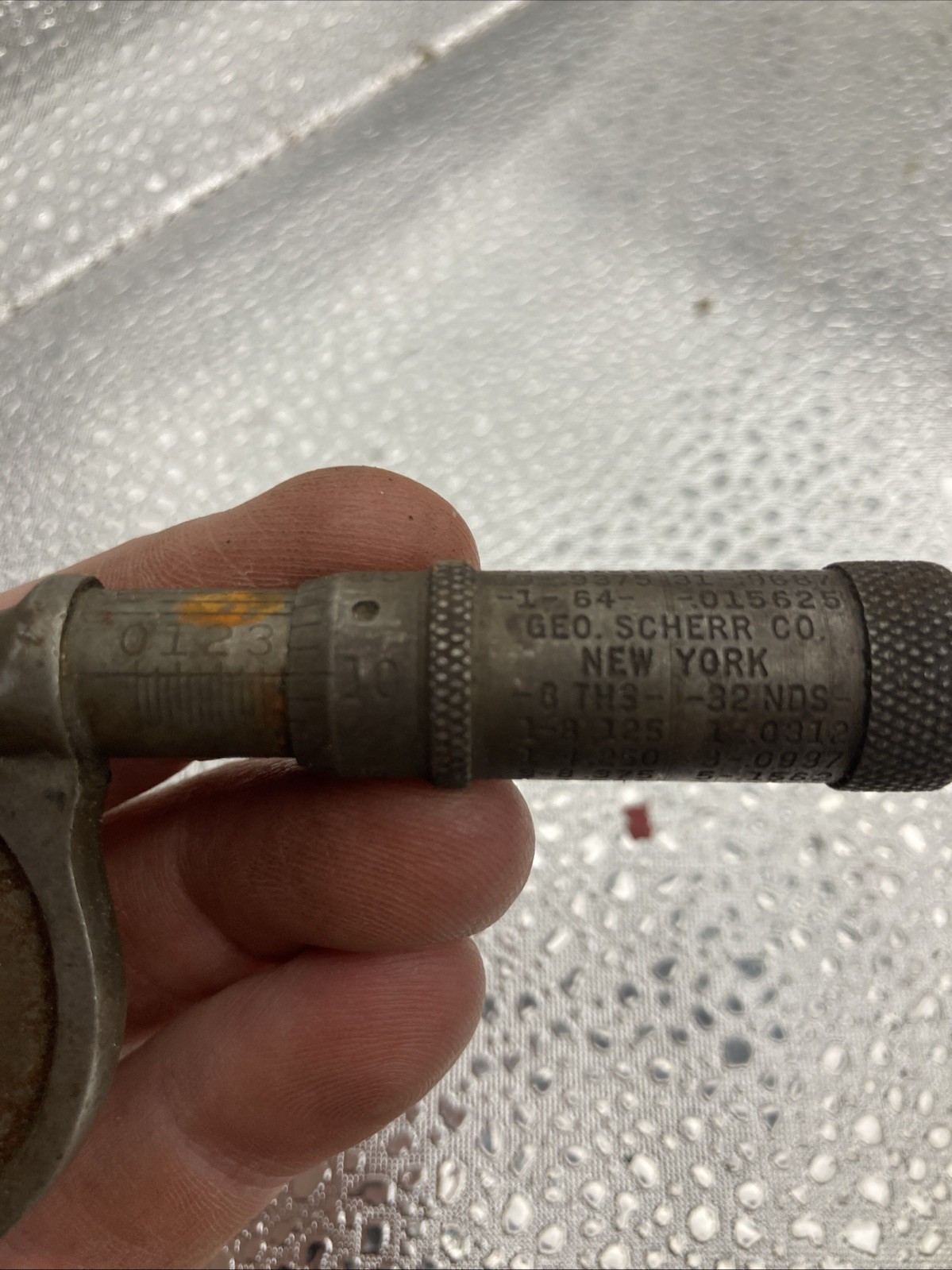 Vintage George Scherr Precision Micrometer tool