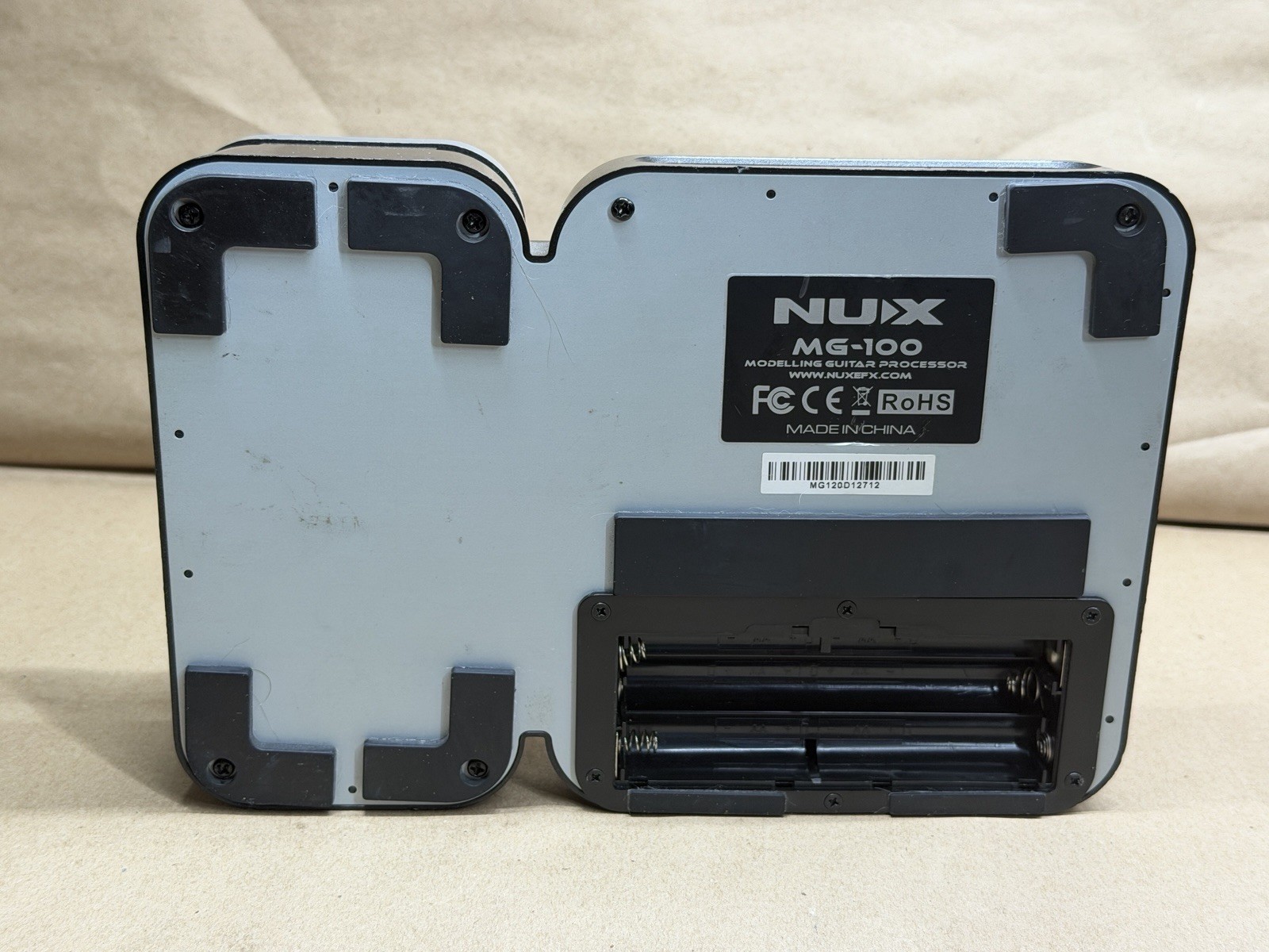 NUX MG-100 Multi-Effects Modeling Guitar Processor Pedal Only | No Power Adapter