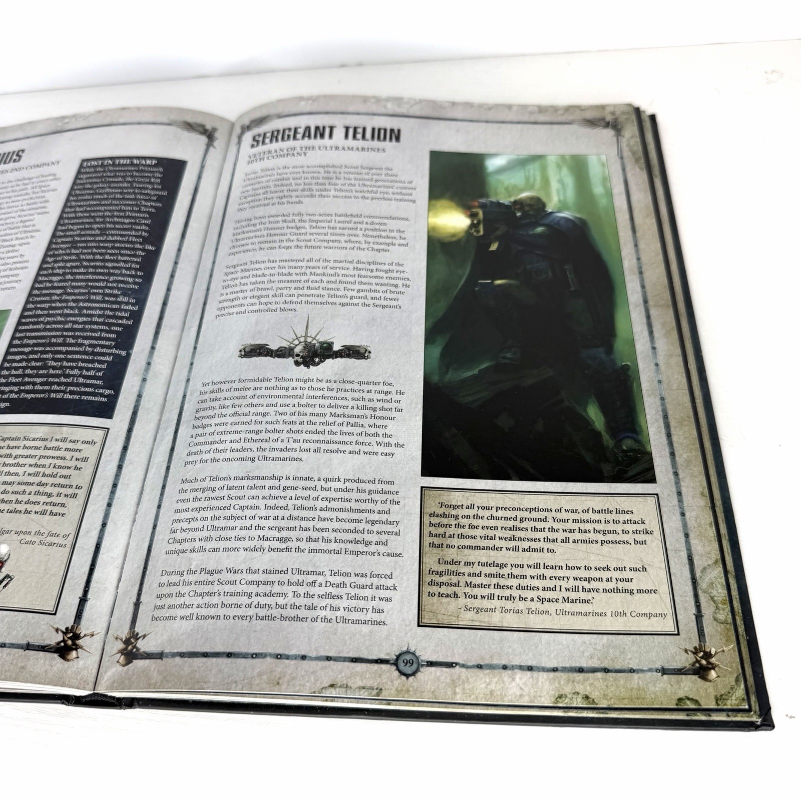 Warhammer 40K Codex Space Marines 5th Edition Hardcover Games Workshop 2013