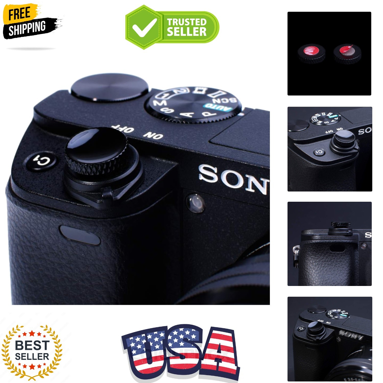 Camera Soft Release Shutter Button Cap for GFX 50S 50R X-H1 X-T1 X-T200 X-T10...