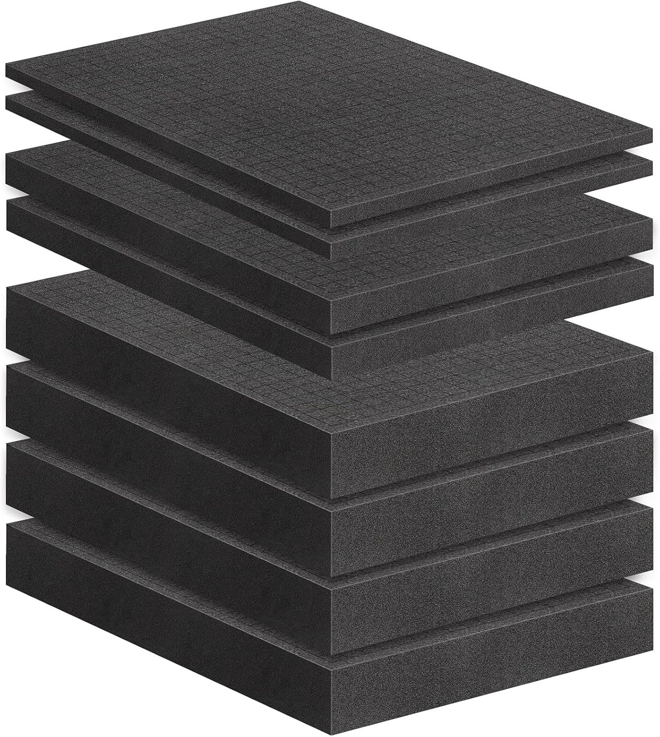 8-Pack Pre-Cubed Pick and Pluck Foam Sheets for Crafts and Storage