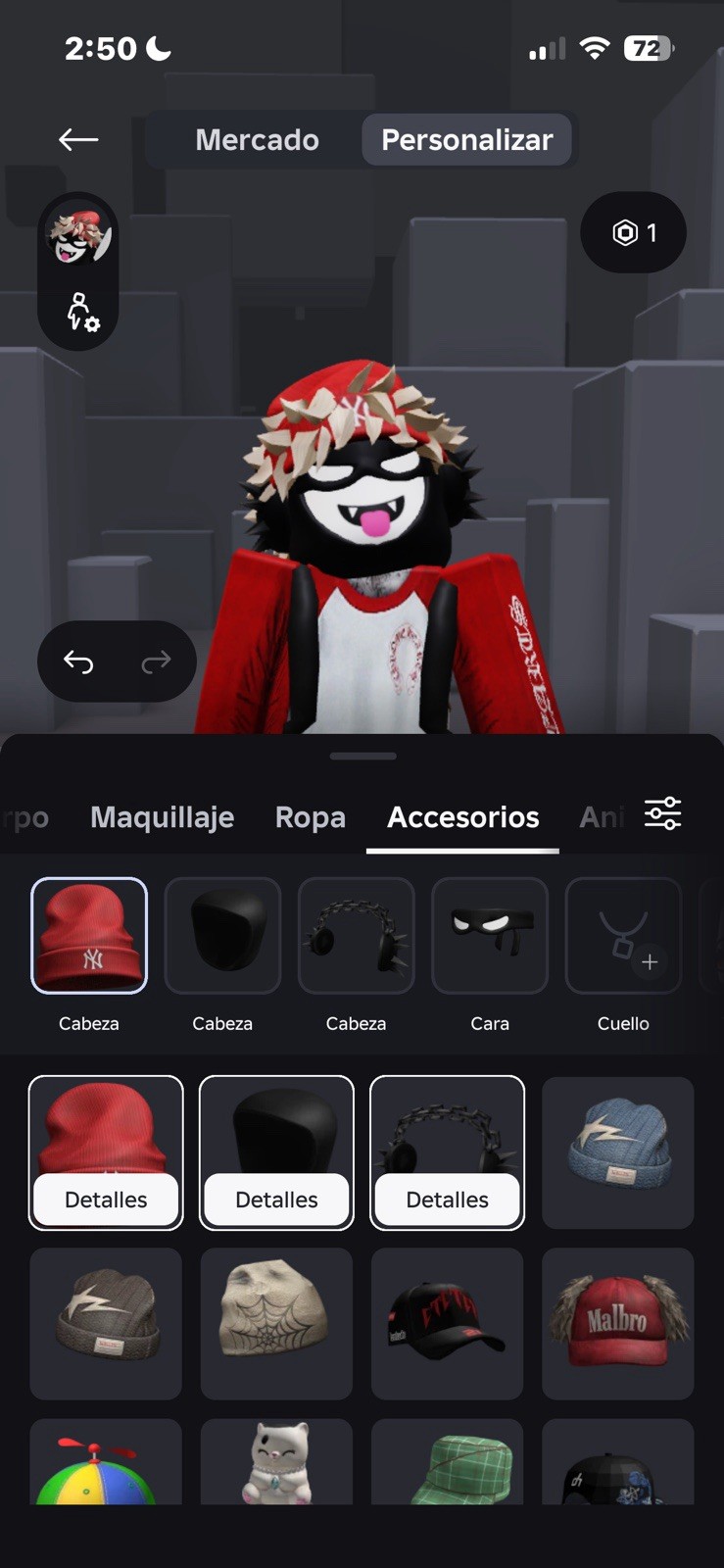 IMVU Avatar with Red Jacket and Accessories Game Item Asset