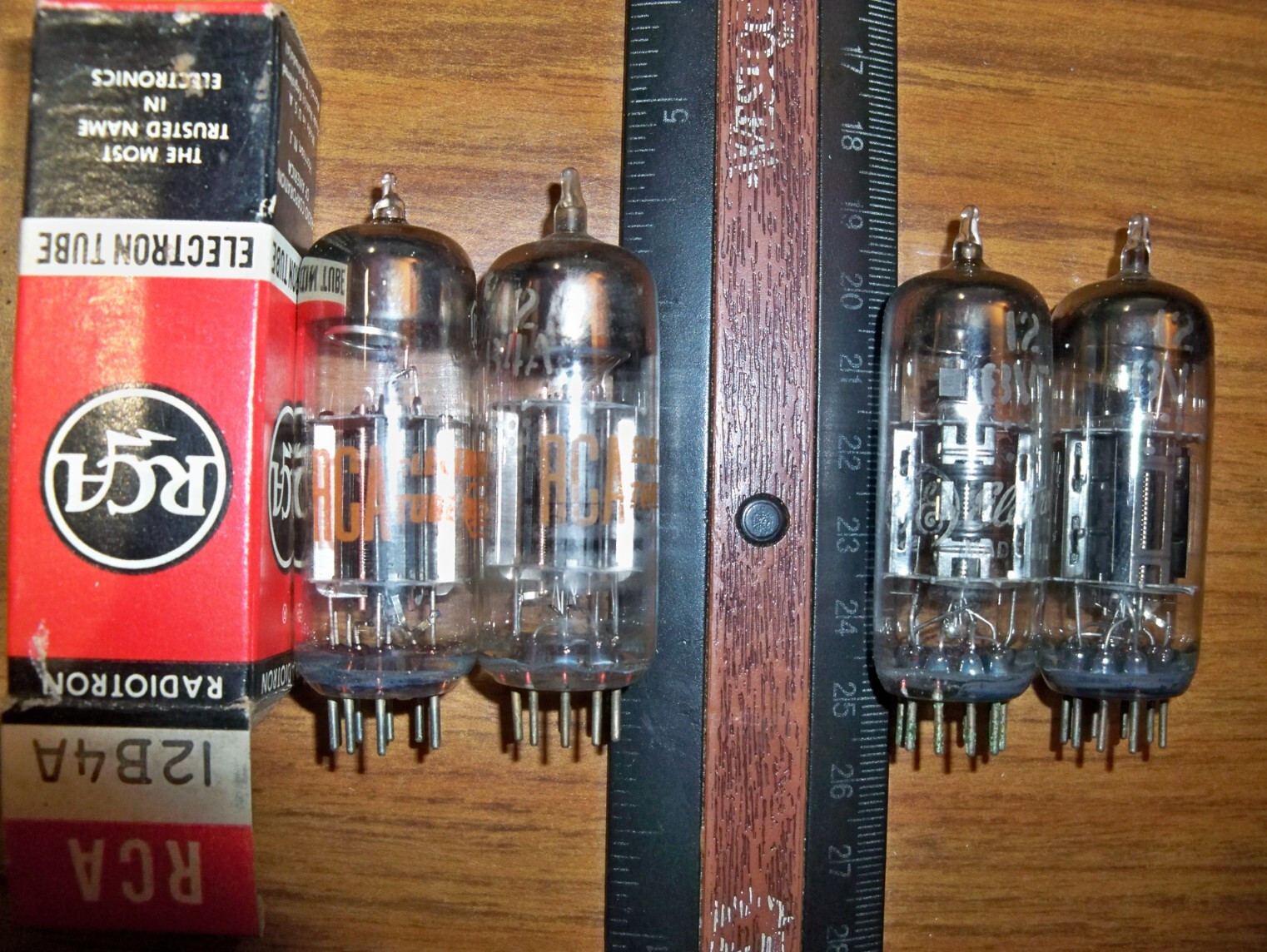 4 Strong Assorted Tubes - TWO 12B4A & TWO 12BV7