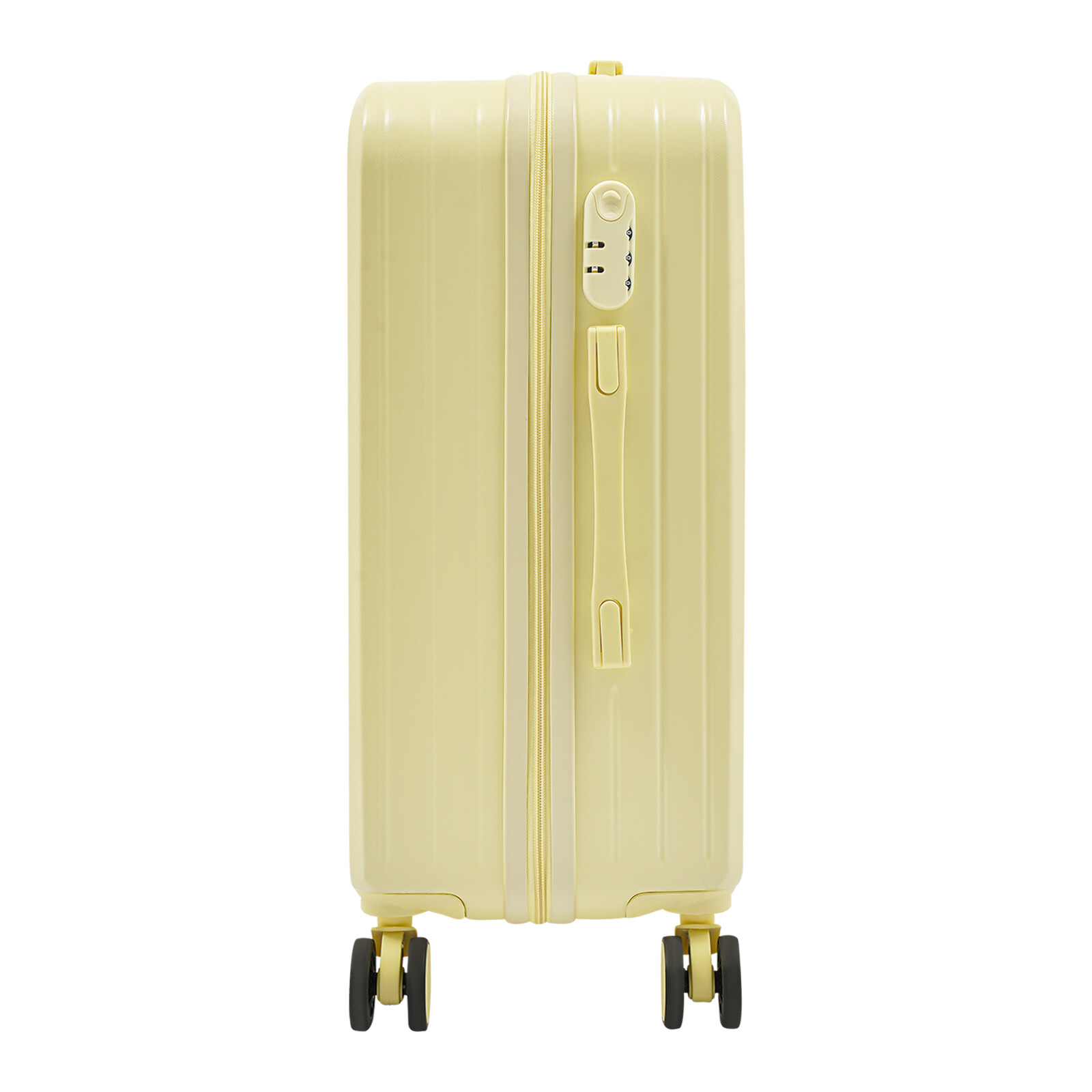 24" Travel Luggage Suitcase, Travel Luggage Suitcase, Light Yellow