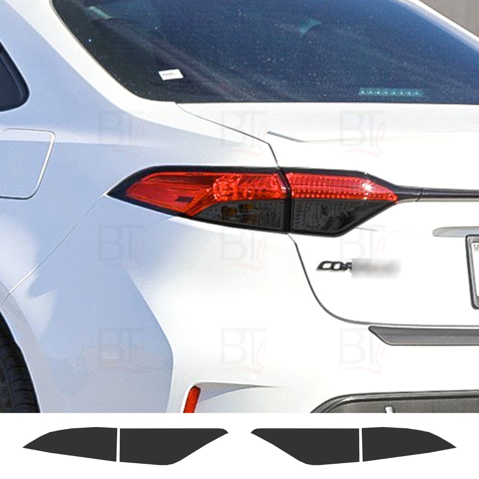 Tail Light Tint Kit Smoke Precut Vinyl Overlay For 2020-2026 Corolla Sedan