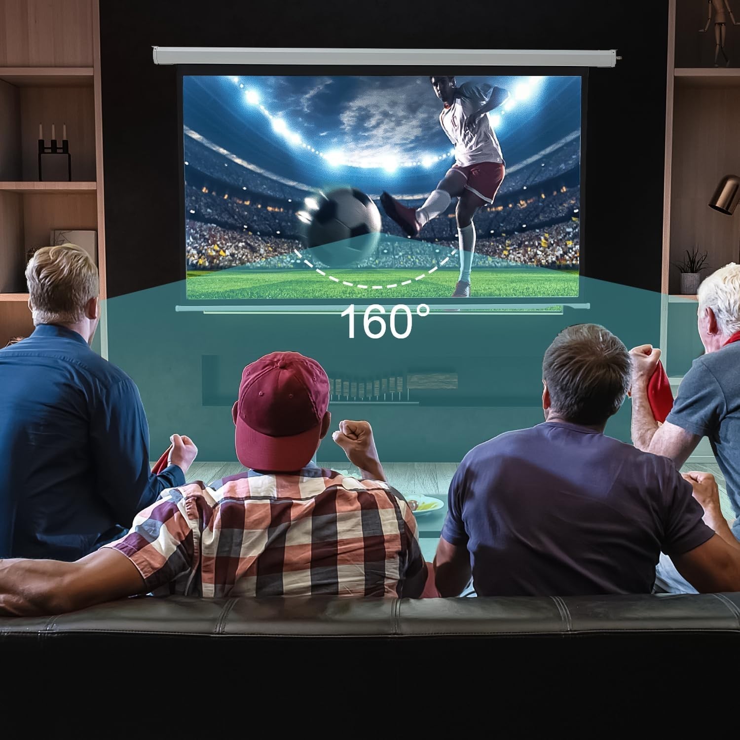 Matte Finish Motorized 4K Projection Screen~-