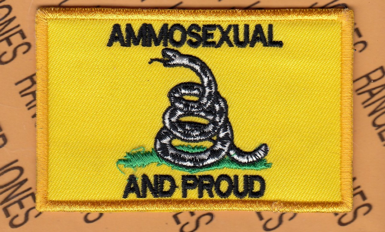 USAF Air Force Ammosexual and Proud Ammo Liberty Flag ~3.5" patch c/e