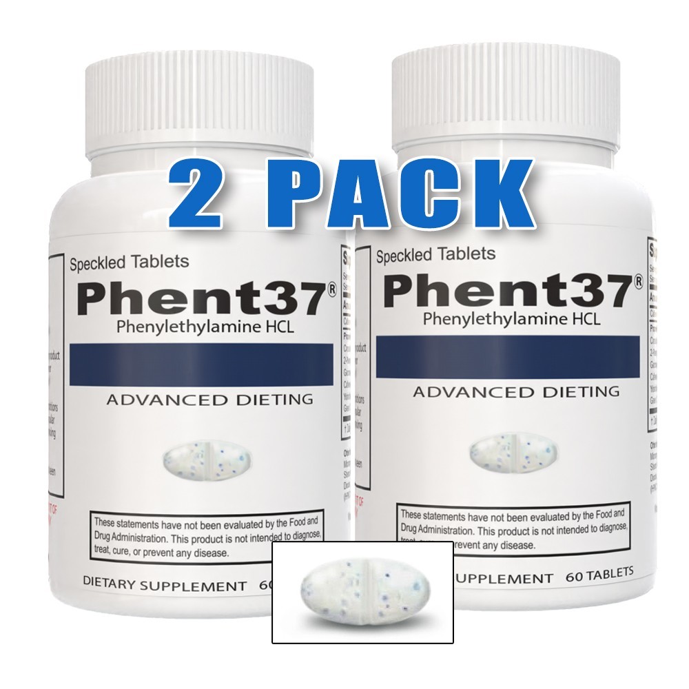 2 Bottles - Phent37 - Diet Pills Fat Burner - Weight Loss - Appetite Suppressant
