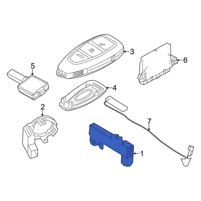 Genuine Ford Keyless Entry Antenna DS7Z-19D596-A