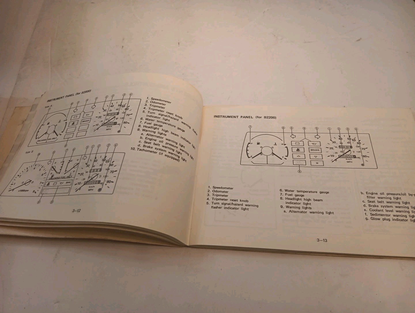 Mazda B2000 B2200 1983 Owner's Manual Paper Book Original Pickup Truck 83 OEM