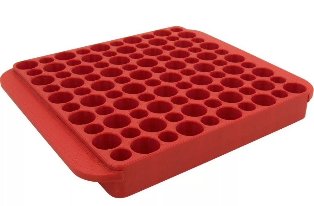 Hornady Magnum Reloading Block Red Multicaliber Plastic For 50 Caliber - 480042