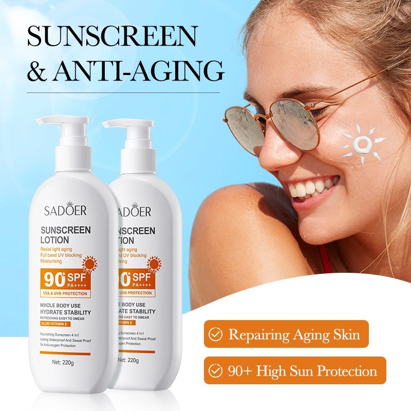 Sunscreen Lotion whole Body 90SPF Hydrate Refreshing Moisturizing Water  Proof