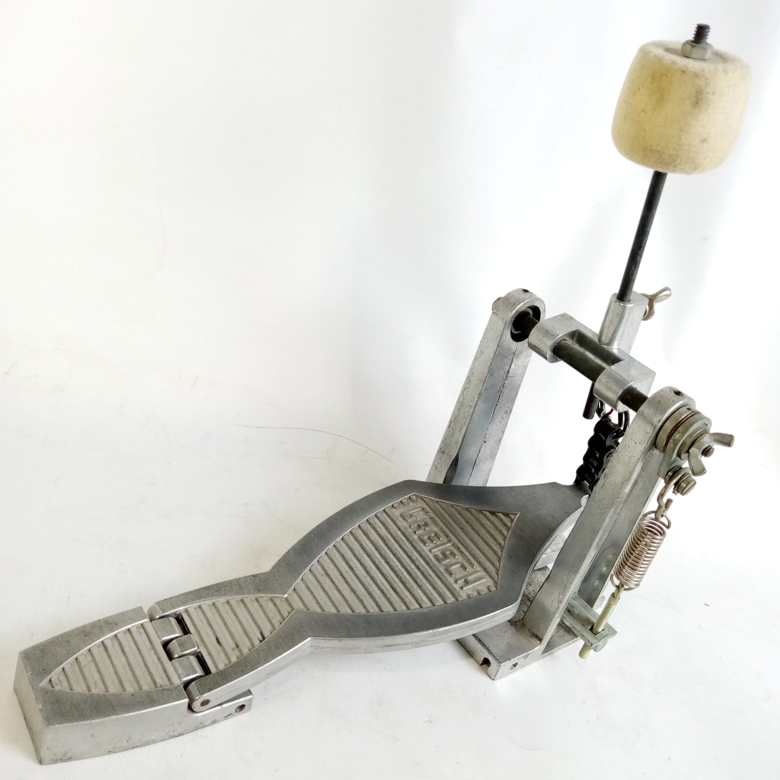 Gretsch Giant Bass Drum Pedal Vintage Early 80s Parts USA Chain Drive Incomplete
