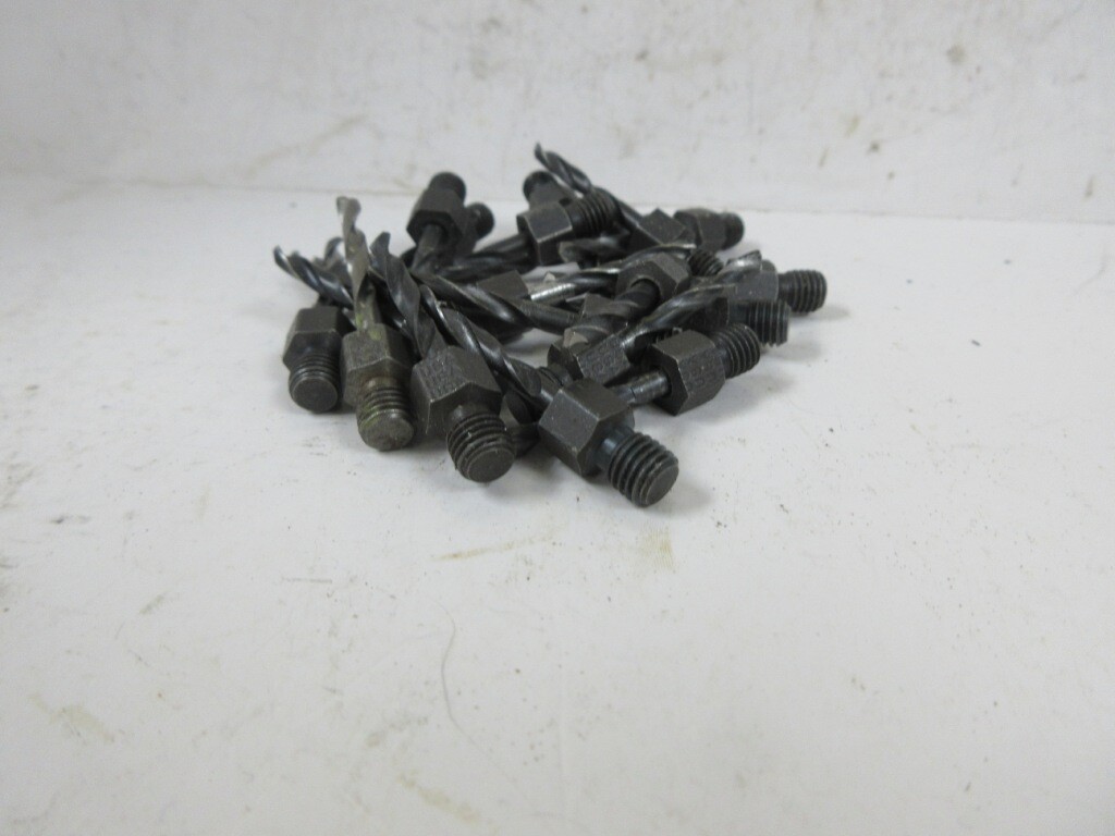 THREADED SHANK AIRCRAFT DRILL BIT #30 X 1", 1" CUT LENGTH, 1/4" THREAD LOT OF 20